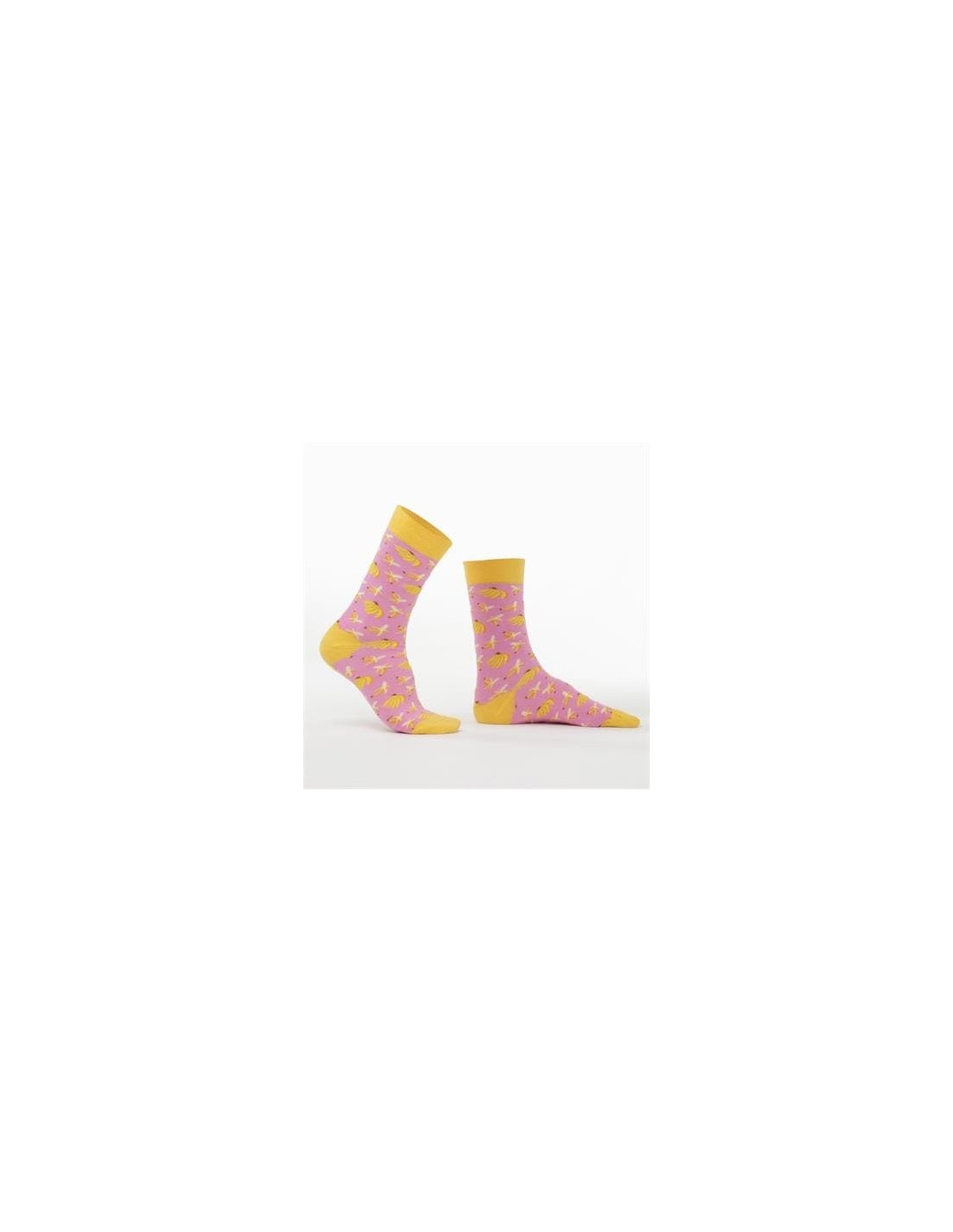 Pink men\'s socks with bananas SM33 - Online store - Boutique